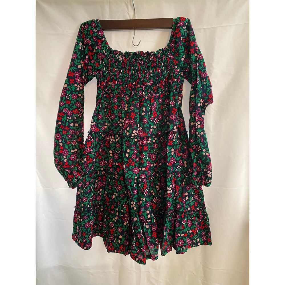 Crown & Ivy Kids Long Sleeve Dress Floral Size Medium